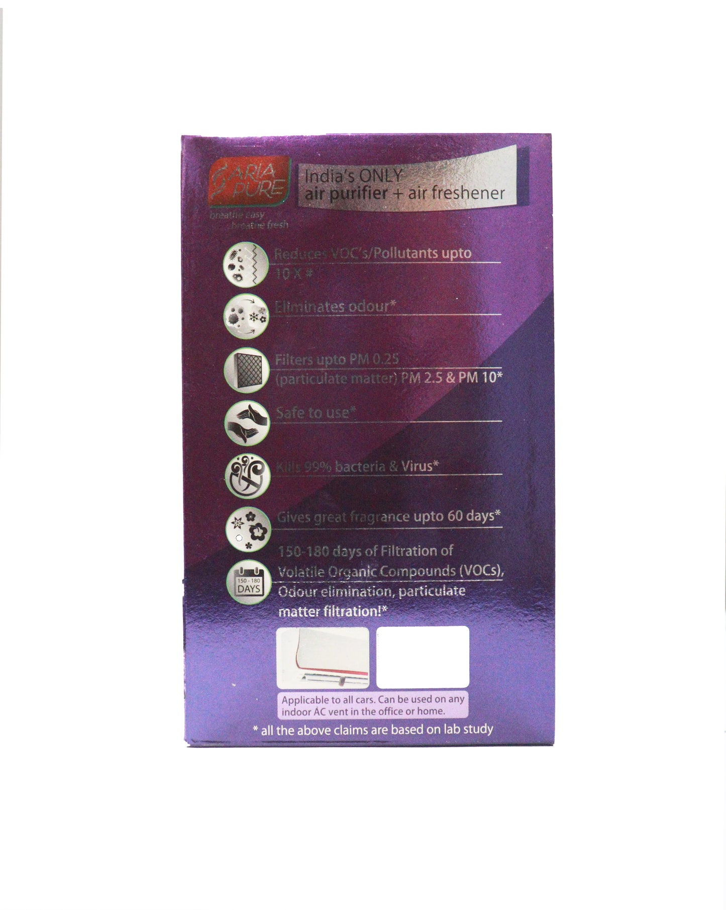 Aariapure 2N1 Lavender (AirPurifier+Freshener)